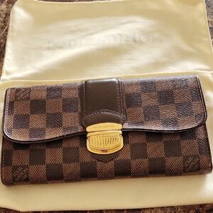 Louis Vuitton Damier Portefeuille Sistina Long Wallet